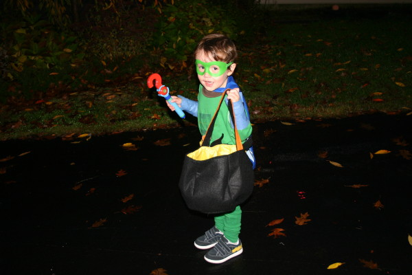 DIY Homemade Green natural Super Why costume Halloween