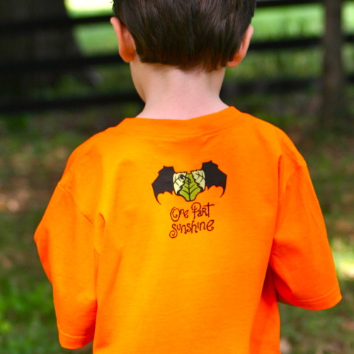 The Scariest Organic Cotton Halloween T-Shirt Ever Kids Children_One Part Sunshine_back_close