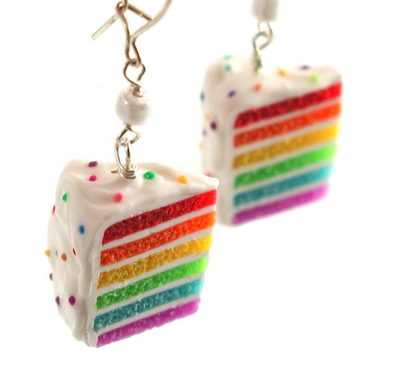 cake earrings from local company inedible jewelry