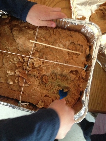 mongolia homeschool activity digging for dinosaur bones