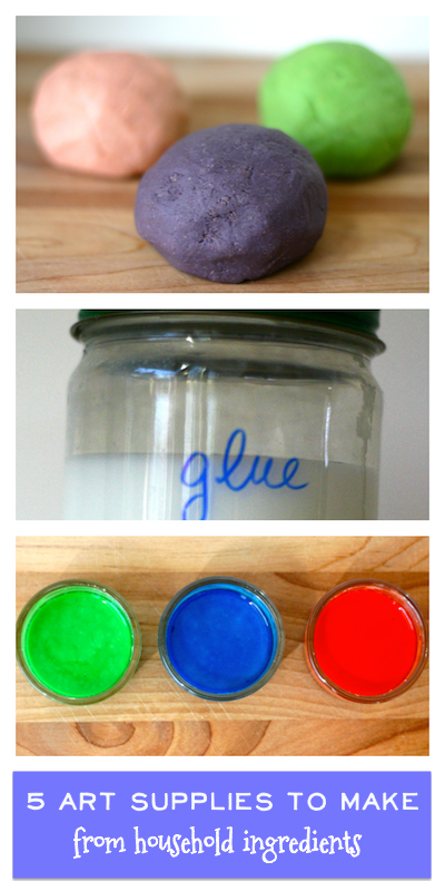 How to Make Art Supplies from Household Ingredients | OnePartSunshine.com