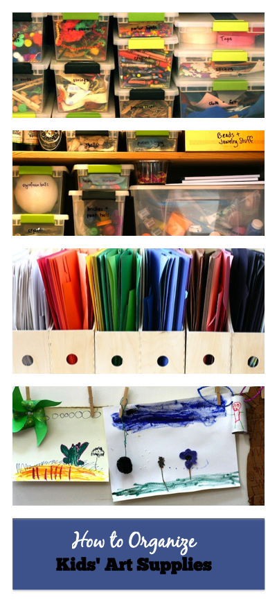 How to Organize Kids Art Supplies