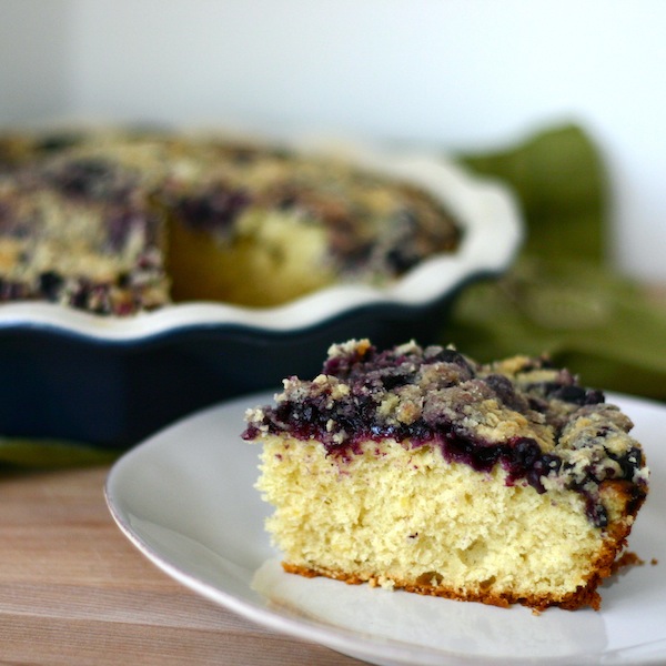 One Part Sunshine Lemon Cardamom Blueberry Buckle