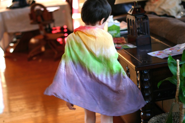 Rainbow Kool-Aid Dyed PlaySilk | OnePartSunshine.com