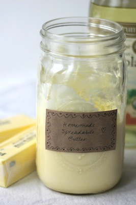Recipe for Homemade Organic Spreadable Butter | OnePartSunshine.com