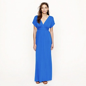 Nursing-friendly dresses | Kimono-Sleeve Maxidress from JCrew